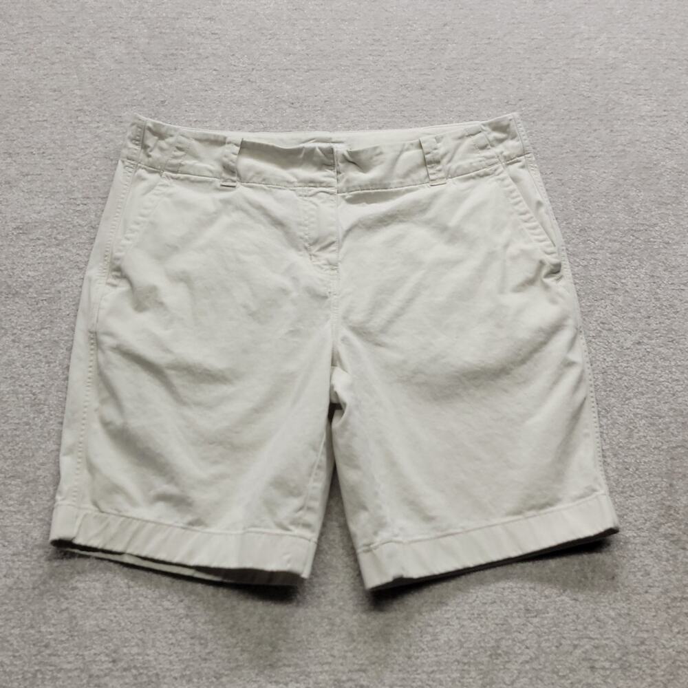 Vineyard Vines Womens Size 8 Beige Khaki Chino Shorts Cotton Stretch